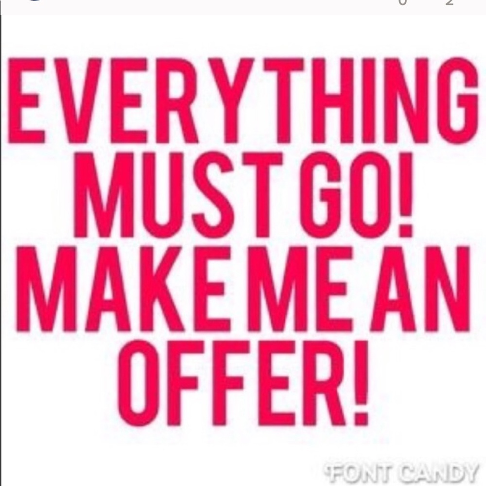 MAKE ME AN OFFER! :))))) willing you negotiate